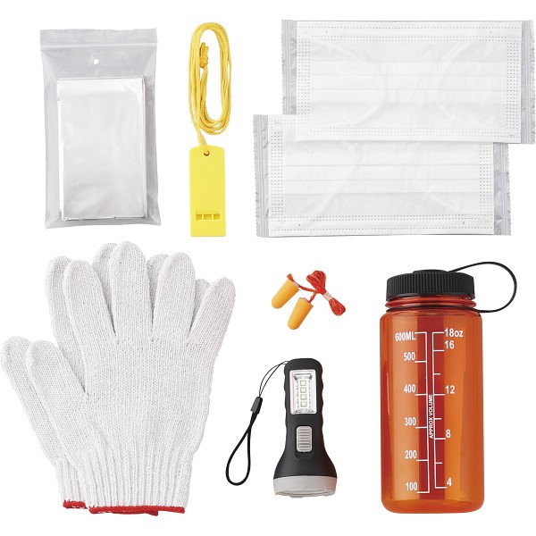 御祝.お返し,引出物,記念品は:防災士監修　緊急防災ボトル８点セット