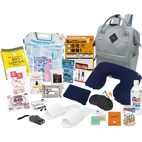 御祝.お返し,引出物,記念品は:能登のために　チャリティー防災２２点セット FNTｰB