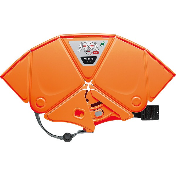 御祝.お返し,引出物,記念品は:折りたたみ防災ヘルメット　Ｆｌａｔｍｅｔ２ オレンジ CD4001900012