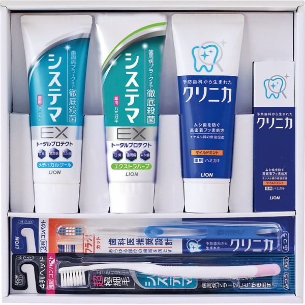 御祝.お返し,引出物,記念品は:ライオン　デンタルセット  LDSｰA