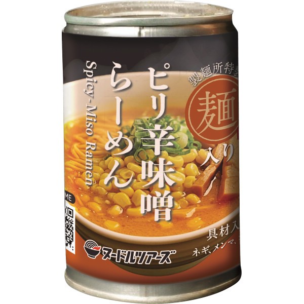 御祝.お返し,引出物,記念品は:ヌードルツアーズ　らーめん缶　ピリ辛味噌