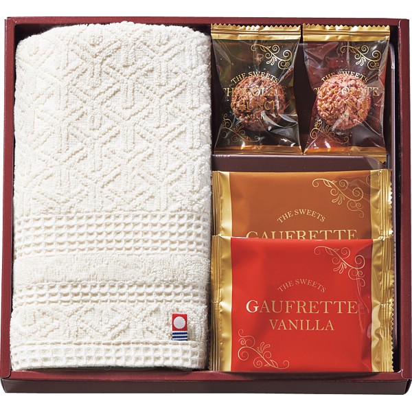 御祝.お返し,引出物,記念品は:スイーツアソート＋Ｓ　今治タオル組合せギフト ZSA-10TAR