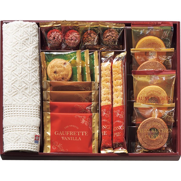 御祝.お返し,引出物,記念品は:スイーツアソート＋Ｓ　今治タオル組合せギフト ZSA-30TAR