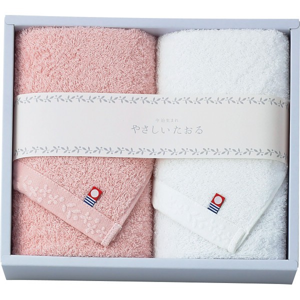 御祝.お返し,引出物,記念品は:やさしいたおる　フェイスタオル２枚セット ピンク YT-24220