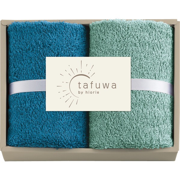 御祝.お返し,引出物,記念品は:ｔａｆｕｗａ　ウォッシュタオル２枚セット ブルー 1712463