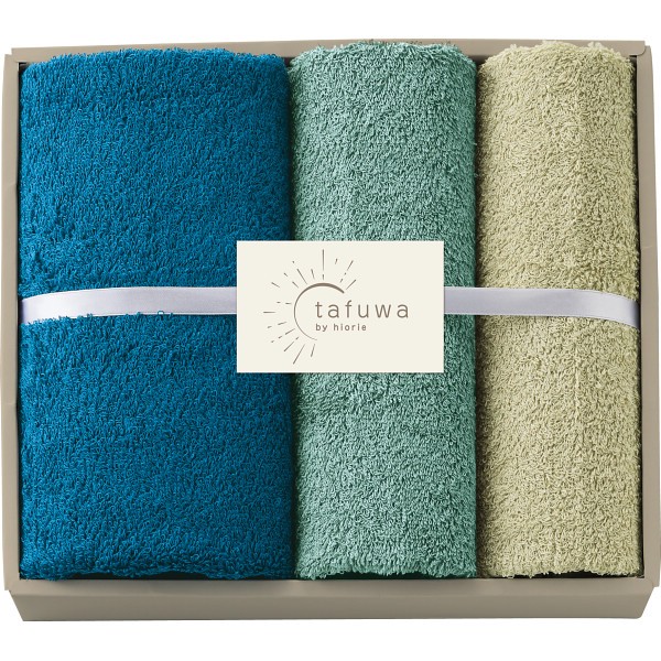 御祝.お返し,引出物,記念品は:ｔａｆｕｗａ　ミニバス・フェイスタオルセット ブルー 1712476