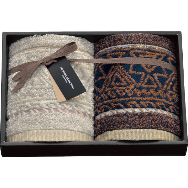 御祝.お返し,引出物,記念品は:ジャーナル　スタンダード　ファニチャー　ウォッシュタオル２枚セット FJS1561