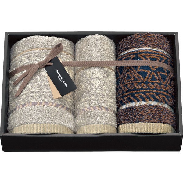 御祝.お返し,引出物,記念品は:ジャーナル　スタンダード　ファニチャー　フェイスタオル・タオルチーフセット FJS3061