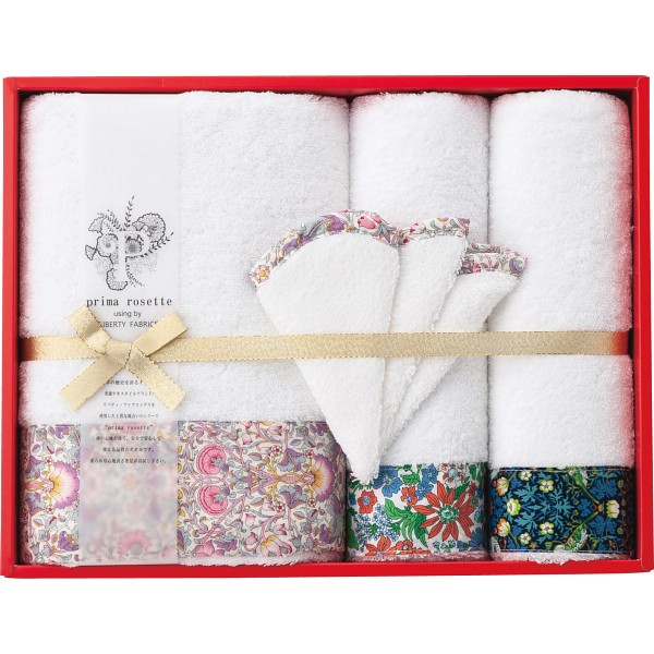 御祝.お返し,引出物,記念品は:プリマロゼッタ　バス・フェイスタオル・ミニハンカチセット PR-2460