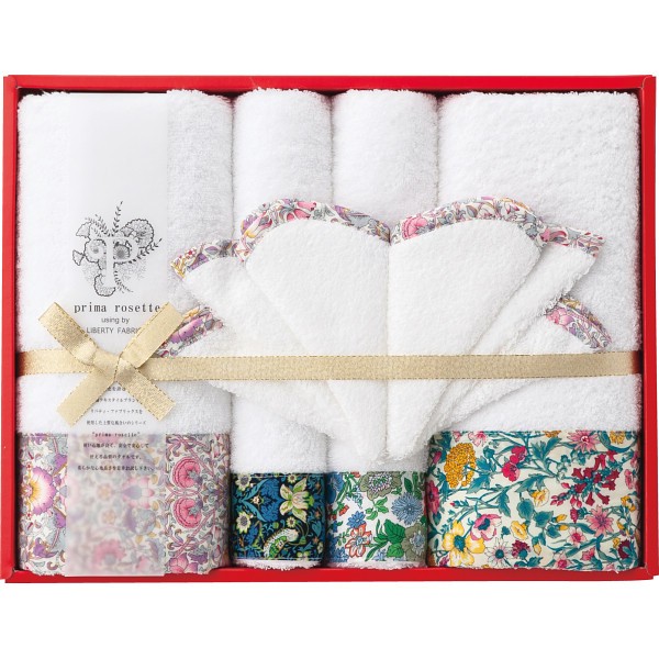 御祝.お返し,引出物,記念品は:プリマロゼッタ　バス・フェイスタオル・ミニハンカチセット PR-2400