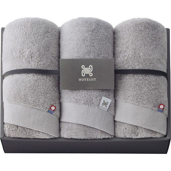 御祝.お返し,引出物,記念品は:ＨＯＴＥＬＩＳＴ　フェイスタオル３枚セット グレージュ Hｰ11656