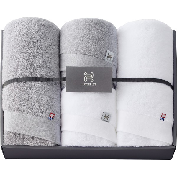 御祝.お返し,引出物,記念品は:ＨＯＴＥＬＩＳＴ　バス・フェイスタオルセット Hｰ11147