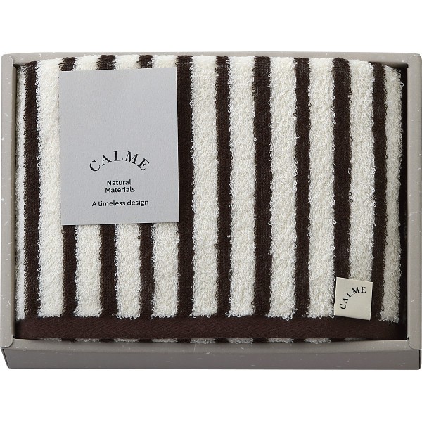 御祝.お返し,引出物,記念品は:ＣＡＬＭＥバンブー　フェイスタオル ブラウン CM2515BR