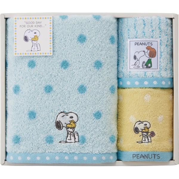 御祝.お返し,引出物,記念品は:スヌーピーハグ　バス・ウォッシュタオルセット TT84403054M