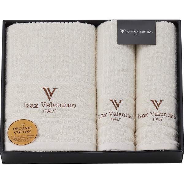 御祝.お返し,引出物,記念品は:アイザック・バレンチノ　バス・フェイスタオルセット IVO-23350