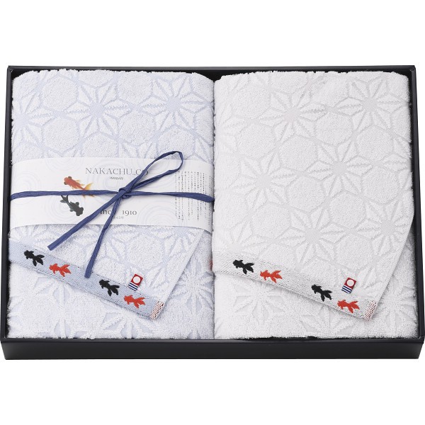 御祝.お返し,引出物,記念品は:今治産金魚タオル　バスタオル２枚セット KG-26600