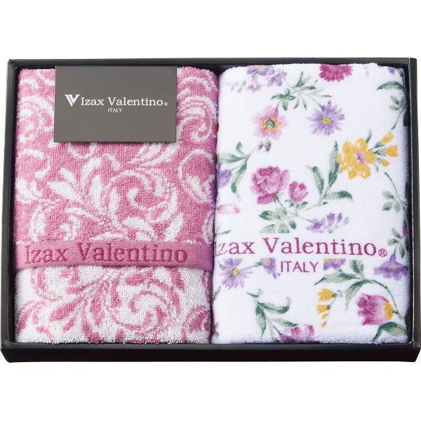 御祝.お返し,引出物,記念品は:アイザック・バレンチノ　フェイスタオル２枚セット IVｰ24200