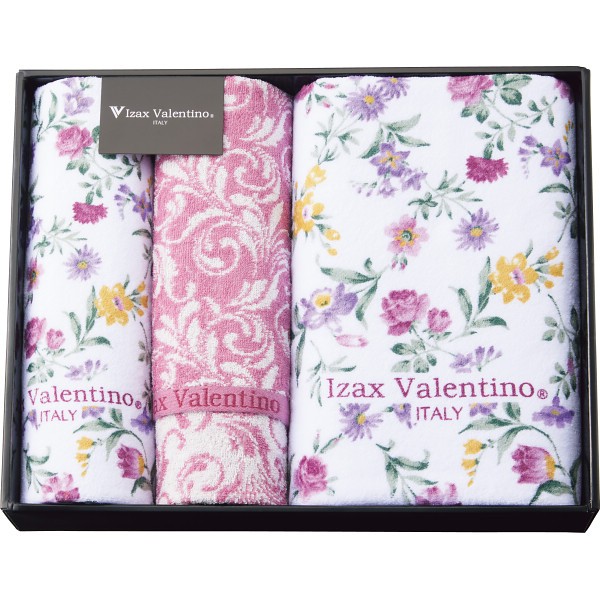 御祝.お返し,引出物,記念品は:アイザック・バレンチノ　バス・フェイスタオルセット IV-24450