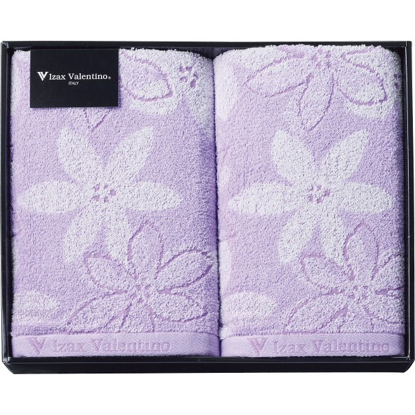 御祝.お返し,引出物,記念品は:アイザック・バレンチノ　バスタオル２枚セット IVJ-21400