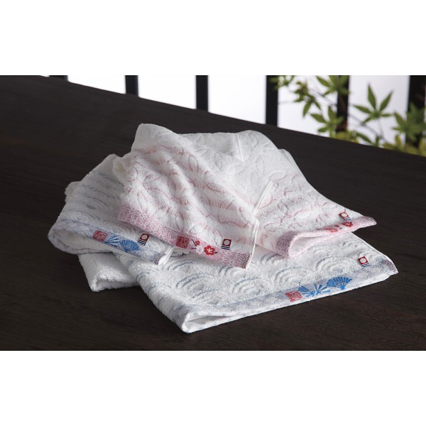 御祝.お返し,引出物,記念品は:なごみね　バス・フェイス・ウォッシュタオルセット ピンク NGY-20500