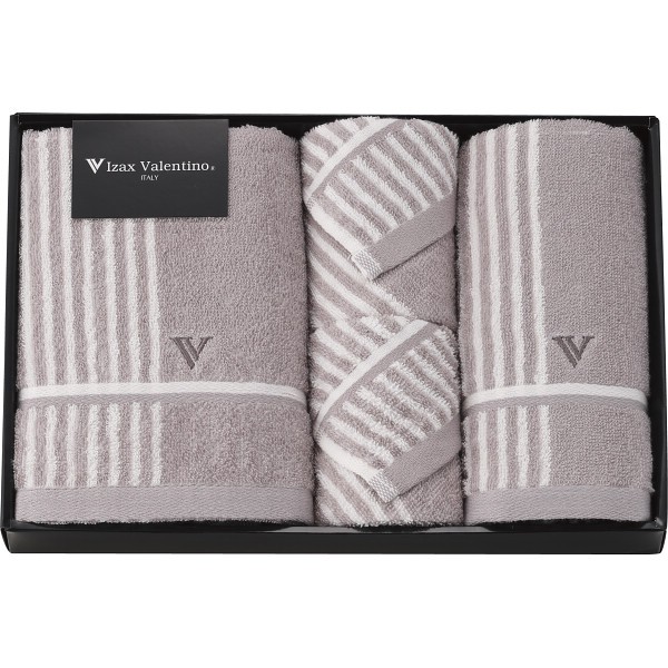 御祝.お返し,引出物,記念品は:アイザック・バレンチノ　バス・フェイス・ウォッシュタオルセット IVS-26370