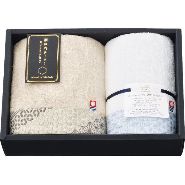 御祝.お返し,引出物,記念品は:瀬戸内テーラー　あかつき　フェイス・ウォッシュタオルセット ベージュ TA2004
