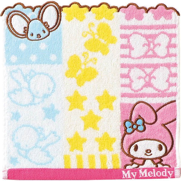 御祝.お返し,引出物,記念品は:サンリオキャラクターズ　シャンブル　ミニタオル マイメロディ　シャンブル 3005048800