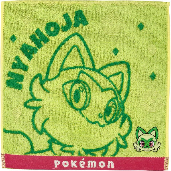 御祝.お返し,引出物,記念品は:ポケモン　タオルハンカチ ニャオハ PO207300