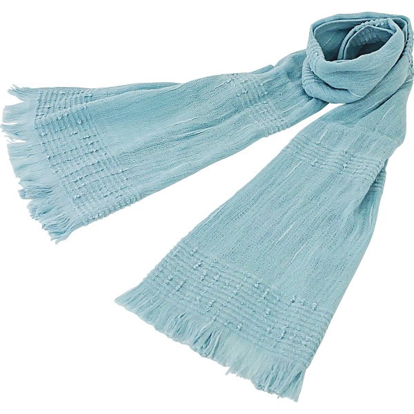 御祝.お返し,引出物,記念品は:たおるマフラー（ＢＯＸ入り） 水色 GWｰ1000ｰ12