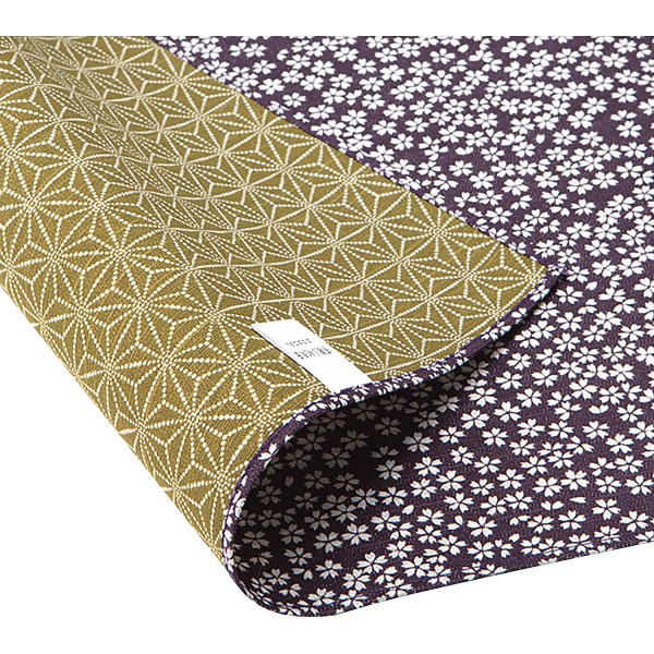 御祝.お返し,引出物,記念品は:綿両面小紋ふろしき　大判 紫／利休 052081