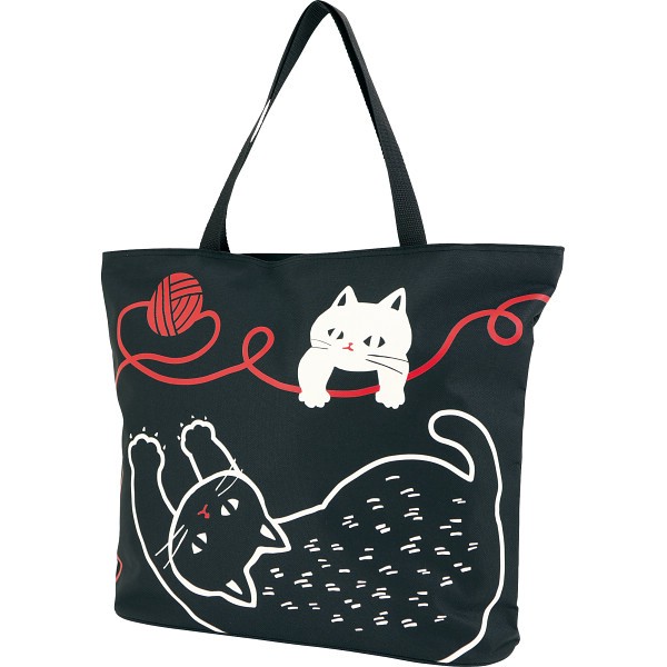 御祝.お返し,引出物,記念品は:くろちく　和のマルチトートバッグ 猫と毛糸玉 21804710