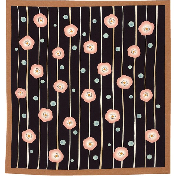 御祝.お返し,引出物,記念品は:ちりめん風呂敷 梅黒 40609502