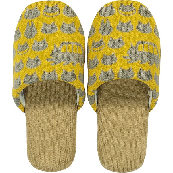 御祝.お返し,引出物,記念品は:となりのトトロ　ニットスリッパ ネコバスニット 624115