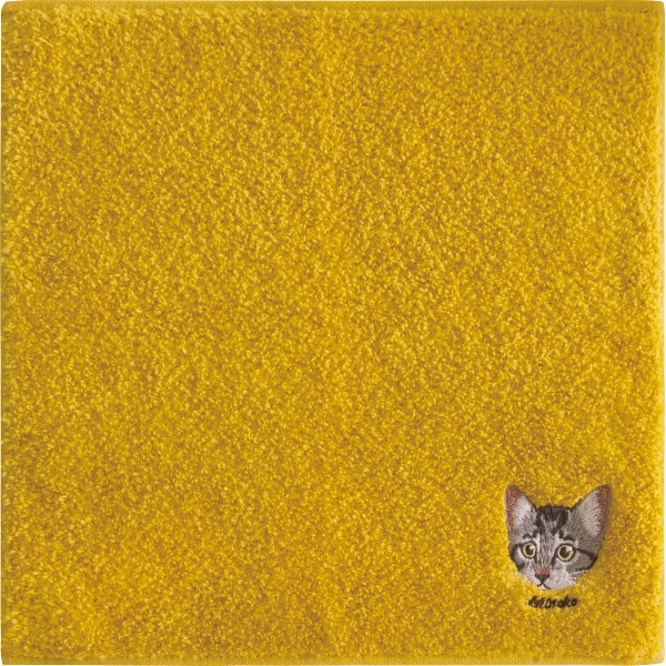 御祝.お返し,引出物,記念品は:Ｕｃｈｉｎｏｋｏ　ｍａｔｅ　コットンハンカチ サバトラ UNS-1205