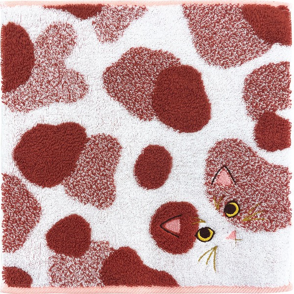 御祝.お返し,引出物,記念品は:Ｕｃｈｉｎｏｋｏ　ｍａｔｅ　毛並みハンカチ ミケ UNJ-805