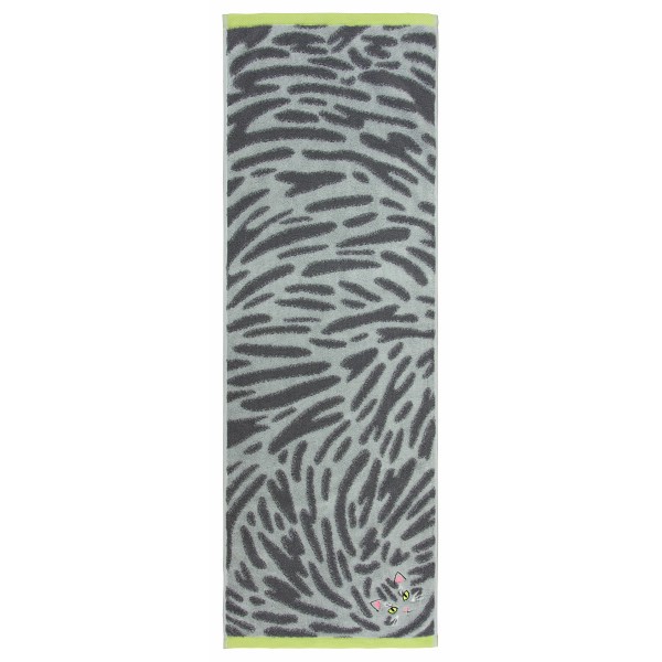 御祝.お返し,引出物,記念品は:Ｕｃｈｉｎｏｋｏ　ｍａｔｅ　毛並みロングフェイスタオル サバトラ UNJF-2204