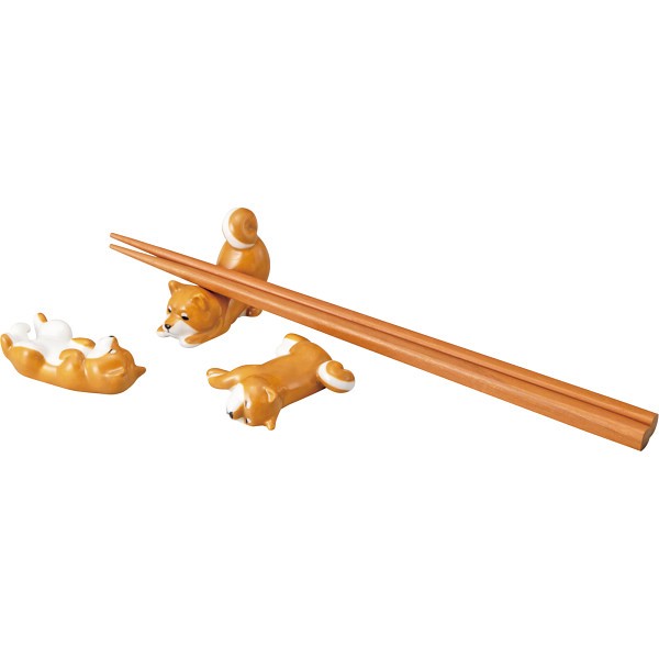 御祝.お返し,引出物,記念品は:箸置きセット 柴犬 SAN4573