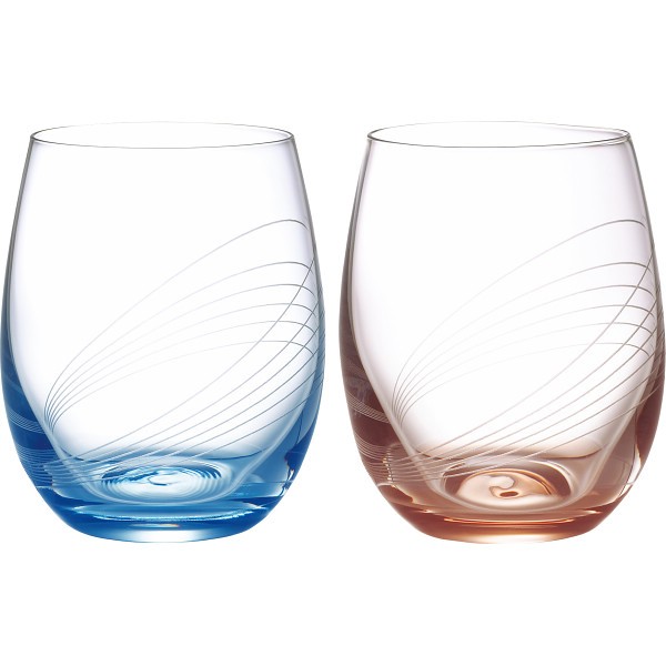 御祝.お返し,引出物,記念品は:ラスカボヘミア　オービット　ペアタンブラー CX-356/2