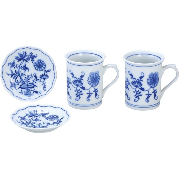 御祝.お返し,引出物,記念品は:ボヘミアブルーオニオン　スナックタイムセット CB901