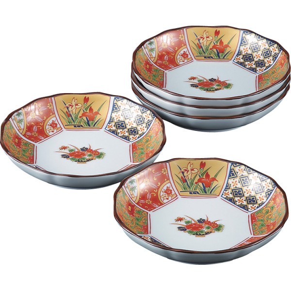 御祝.お返し,引出物,記念品は:古伊万里様式　金彩　取皿揃 624846