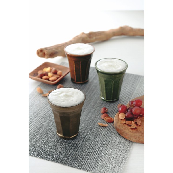 御祝.お返し,引出物,記念品は:信楽焼　泡うまビアカップ ブラウン Awauma‐n6