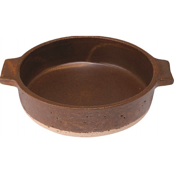 御祝.お返し,引出物,記念品は:信楽焼　ハングアウト　２１ｃｍグリル鍋 Hg-3sh