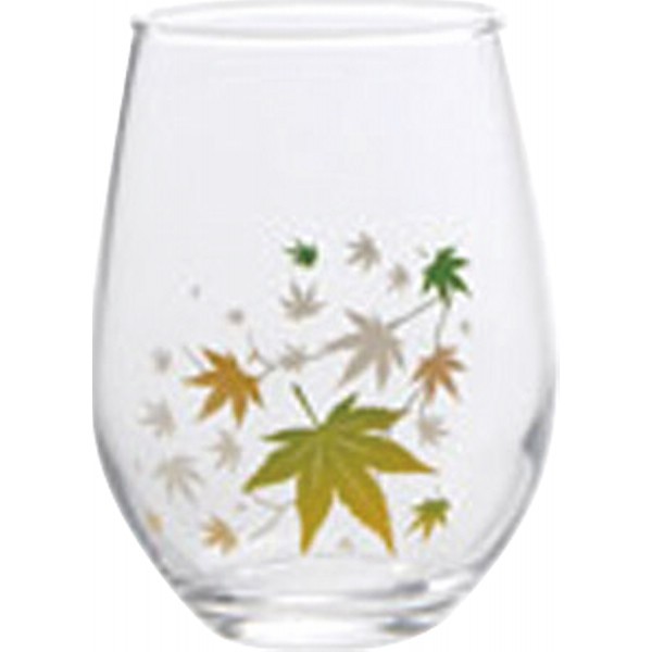 御祝.お返し,引出物,記念品は:冷感　フリーグラス 紅葉 J0752-048-03