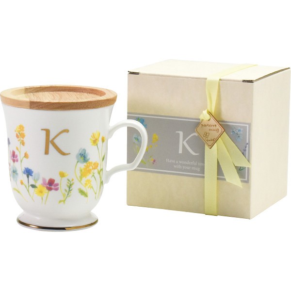 御祝.お返し,引出物,記念品は:パルテール　イニシャルマグ Ｋ 112103