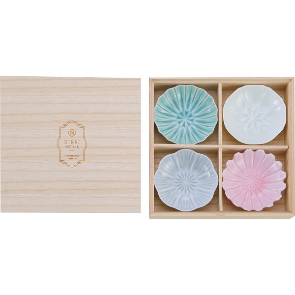 御祝.お返し,引出物,記念品は:色彩の器　小鉢揃 *152989