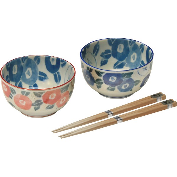 御祝.お返し,引出物,記念品は:椿　一膳丼ペア TB-034