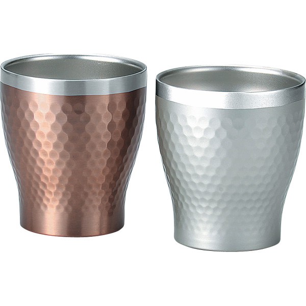 御祝.お返し,引出物,記念品は:リュクス　ペアメタルサーモロックカップ 29828