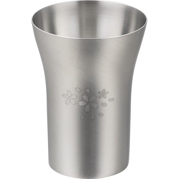 御祝.お返し,引出物,記念品は:メイドインツバメ　ステンレスタンブラー　桜 小 SR-002