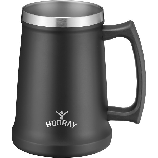 御祝.お返し,引出物,記念品は:フーレイ　ジョッキタンブラー ブラック ME-7503