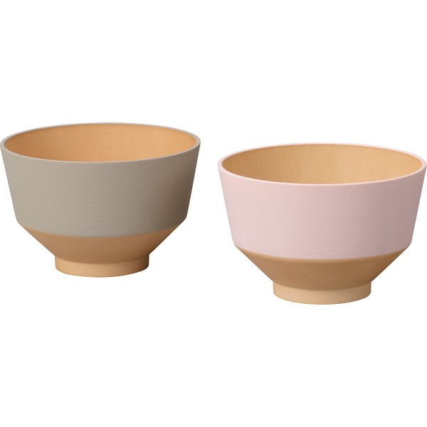 御祝.お返し,引出物,記念品は:日々色　ペア汁椀　あま／さくら 17112